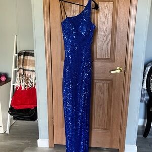 B Darlin Royal Blue Evening Dress